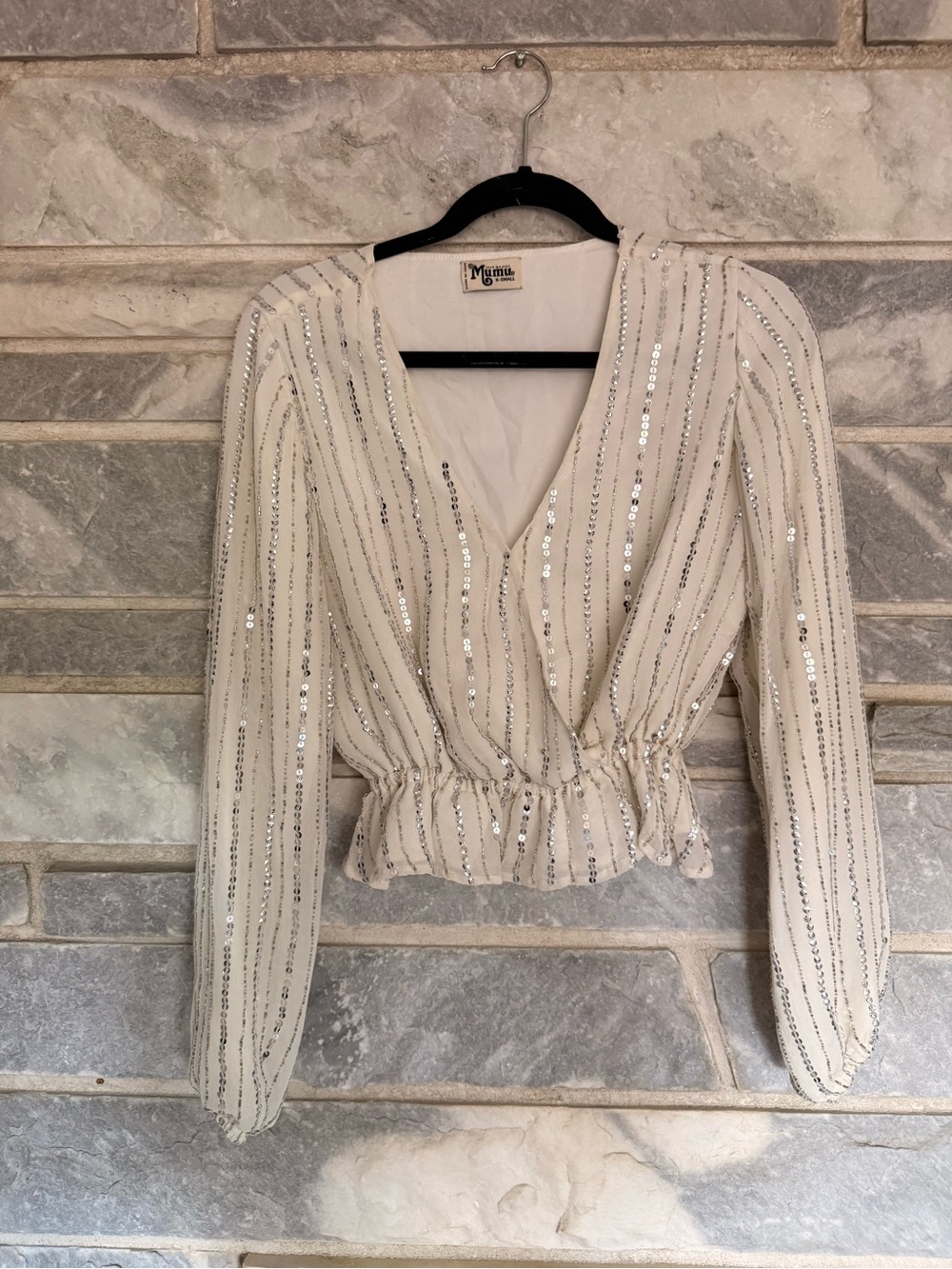 Show Me Your Mumu Crop Embellished Top - XS